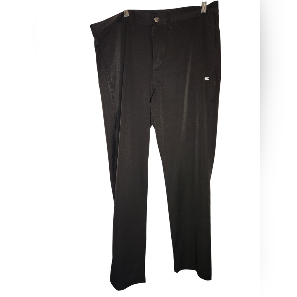 Colosseum Black Men's Flat Front Classic Golf Pants Size 36